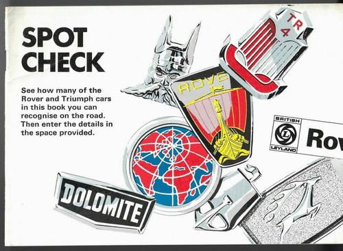 Rover triumph spot check - rover,