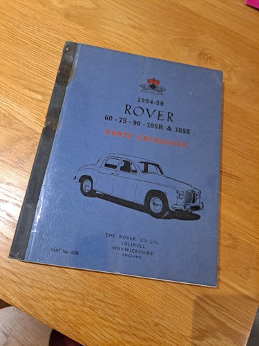 Rover parts book 4235 1954 - rover, p4