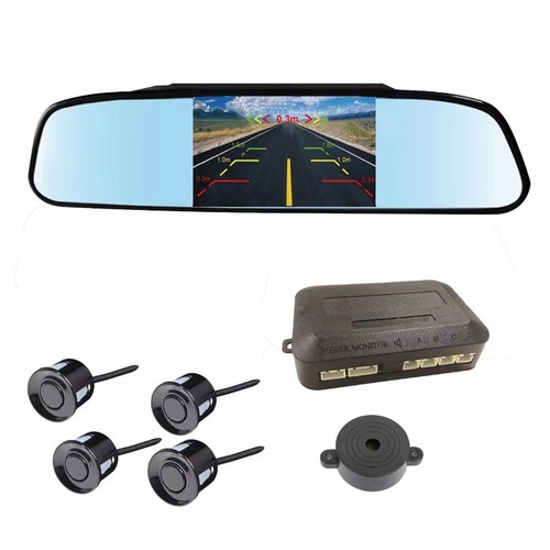 Car mirror monitor rear - mirror, view