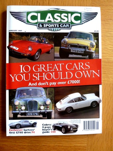 Classic sports car - classic, magazine