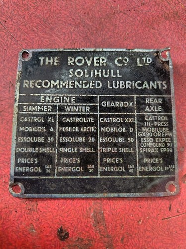 Original brass rover land - brass,