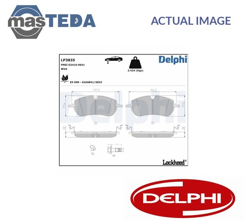 Lp3835 brake pads - set, braking